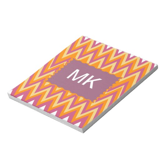 Aztec Tribal ZigZag Notizblock (Rotiert)