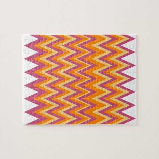 Aztec Tribal ZigZag Puzzle (Horizontal)