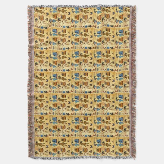 Aztec Tribute Blanket Decke (Vorderseite Vertikal)