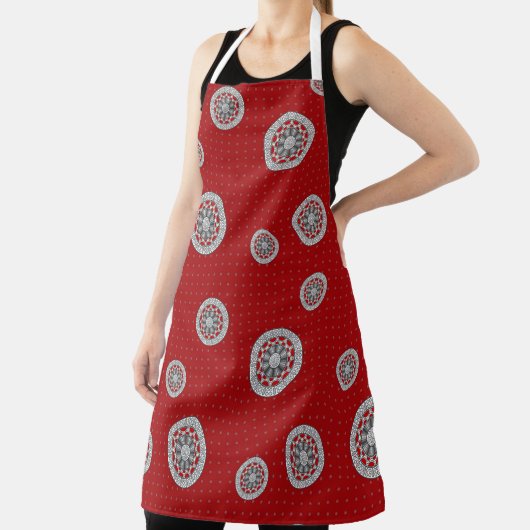 Aztec trifft Alien-Allround-Print-Schürze Schürze (InSitu)