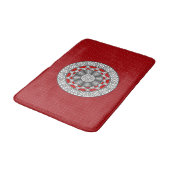 Aztec trifft Alien Bath Mat Badematte (Schrägansicht)