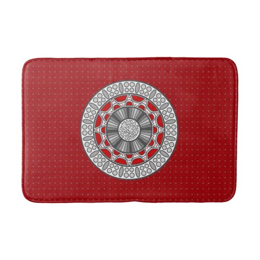 Aztec trifft Alien Bath Mat Badematte (Vorderseite)