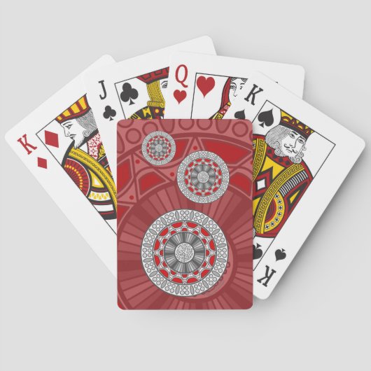 Aztec trifft Alien Classic Playing Cards Spielkarten (Rückseite)