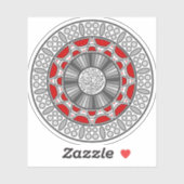 Aztec trifft Alien Contour Sticker (Blatt)