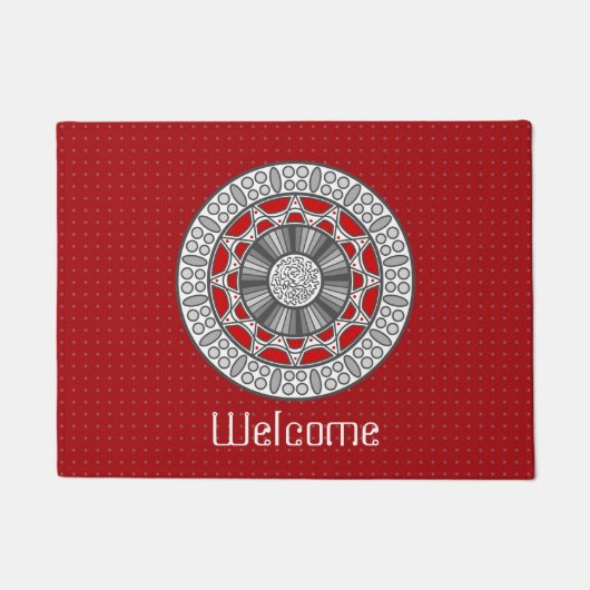 Aztec trifft Alien Doormat Fußmatte (Vorderseite)