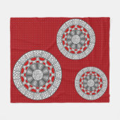 Aztec trifft Alien Fleece Blanket (Vorderseite (Horizontal))