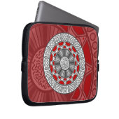 Aztec trifft Alien Laptop Case (Vorne Rechts)