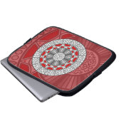 Aztec trifft Alien Laptop Case (Vorne Knopf)