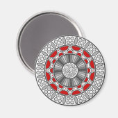 Aztec trifft Alien Magnet (Vorderseite/Rückseite)