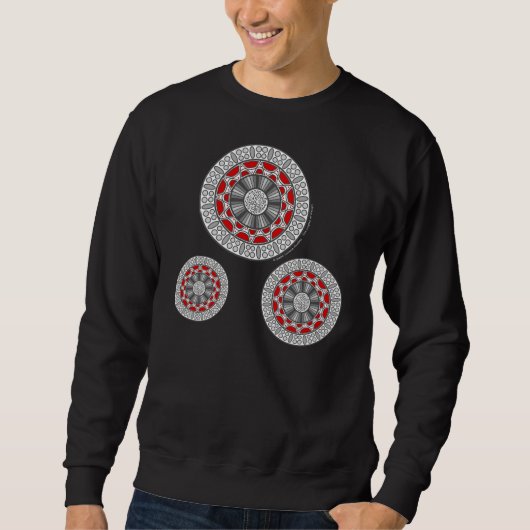 Aztec trifft Alien Men Dark Shirt (Vorderseite)
