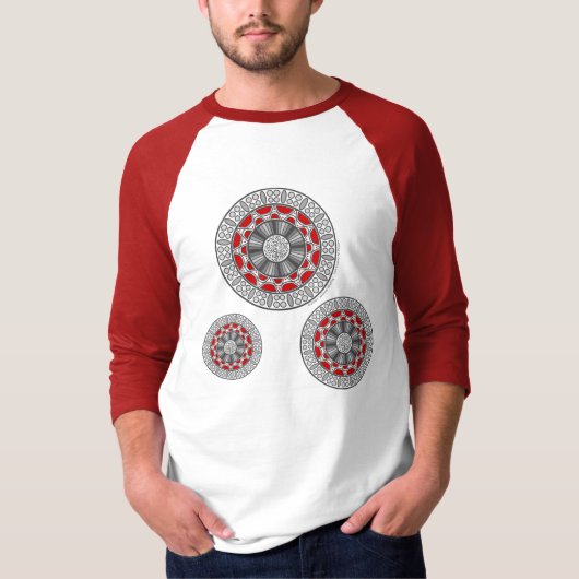 Aztec trifft Alien Men Light Shirt (Vorderseite)