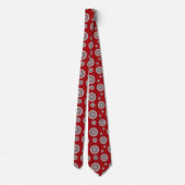 Aztec trifft Alien Men's Neck Tie Krawatte (Rückseite)