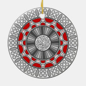 Aztec trifft Alien Ornament (Hinten)