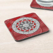 Aztec trifft Alien Square Untersetzer (Linke Seite)