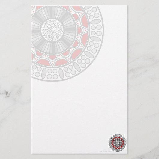 Aztec trifft Alien Stationery Briefpapier (Vorderseite)