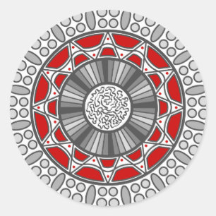 Aztec trifft Alien Sticker