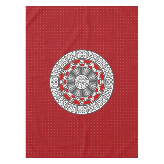 Aztec trifft Alien Tablecloth Tischdecke (Vorderseite)