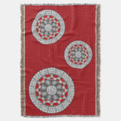 Aztec trifft Alien Throw Blanket Decke (Vorderseite Vertikal)