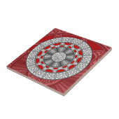 Aztec trifft Alien Tile Fliese (Seite)
