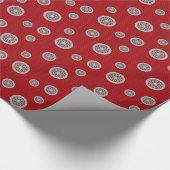 Aztec trifft Alien Wrapping Paper Geschenkpapier (Ecke)