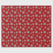 Aztec trifft Alien Wrapping Paper Geschenkpapier (Flach)
