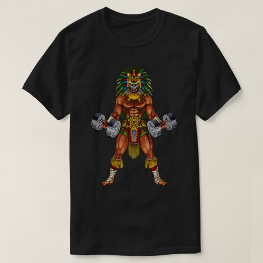 Aztec Warrior Bodybuilder T-Shirt (Design vorne)