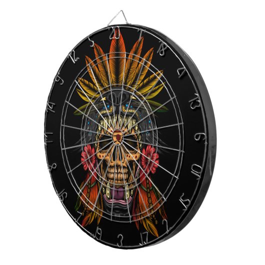 Aztec Warrior Dartscheibe (Vorderseite rechts)
