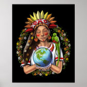 Aztec Warrior Goddess Poster (Vorne)