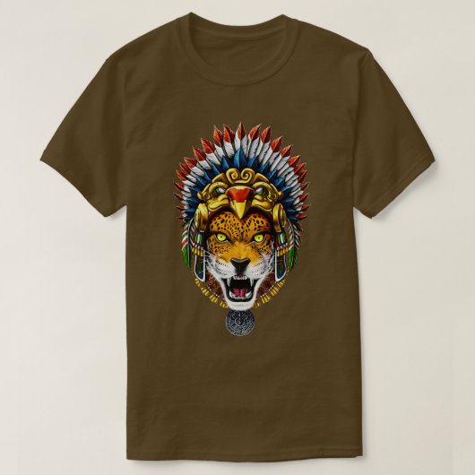 Aztec Warrior Jaguar T-Shirt (Design vorne)