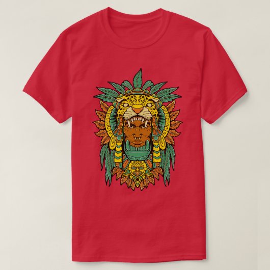 Aztec Warrior Jaguar Warrior T-Shirt (Design vorne)
