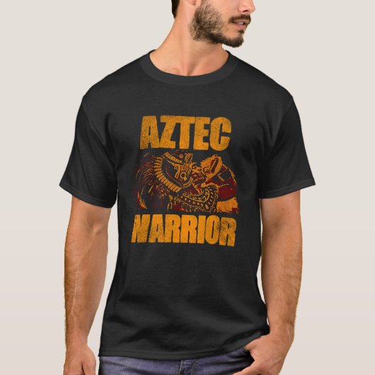 Aztec Warrior King Mexico National Aztec Mayas 3 T-Shirt (Vorderseite)