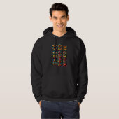 Aztec Warrior Lucha Libre Mask Hoodie (Vorne ganz)