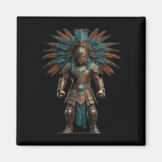 Aztec Warrior Mexican Boxing Pride Magnet (Vorne)