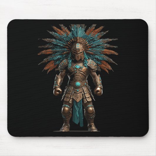 Aztec Warrior Mexican Boxing Pride Mousepad (Vorne)