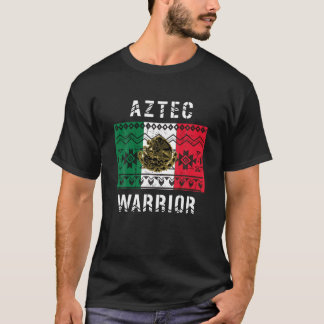 Aztec Warrior Mexico Flaggendesign Aztec Kalender T-Shirt