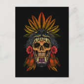 Aztec Warrior Postkarte (Vorderseite)