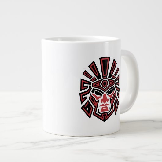 Aztec Warrior Pride 02 Jumbo-Tasse (Vorderseite Rechts)