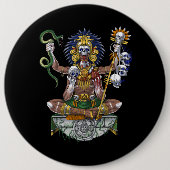 Aztec Warrior Shaman Button (Vorderseite)