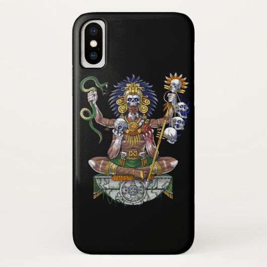 Aztec Warrior Shaman Case-Mate iPhone Hülle (Rückseite)
