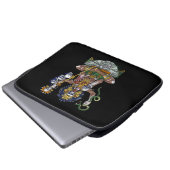 Aztec Warrior Shaman Laptopschutzhülle (Vorne Knopf)