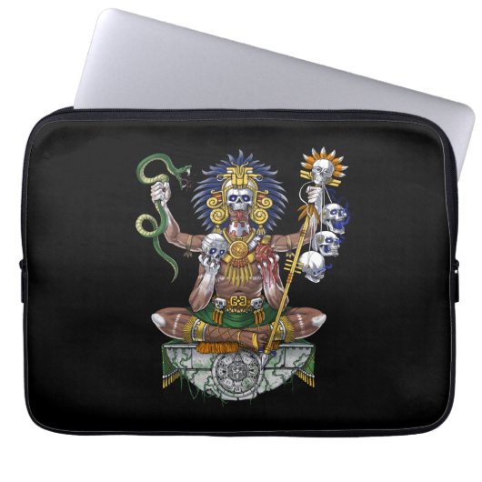Aztec Warrior Shaman Laptopschutzhülle (Vorderseite)