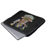 Aztec Warrior Shaman Laptopschutzhülle (Vorne Knopf)