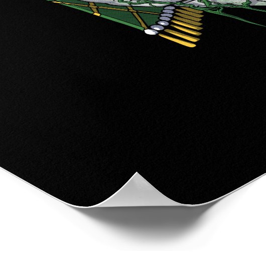 Aztec Warrior Shaman Poster (Ecke)