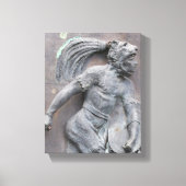 Aztec Warrior Stone Carving Leinwanddruck (Vorderseite)