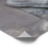 Aztec Warrior Stone Carving Poster (Ecke)