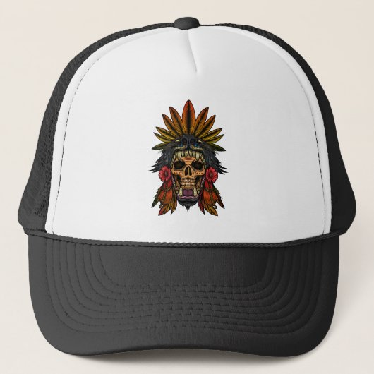 Aztec Warrior Truckerkappe (Vorderseite)