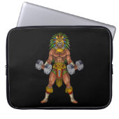 Aztec Warrior Weightlifting Laptopschutzhülle (Vorderseite)