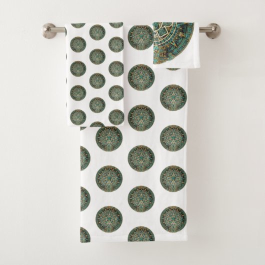 Aztec Wash Hands Badezimmer Handtuchhalter Set (Insitu)