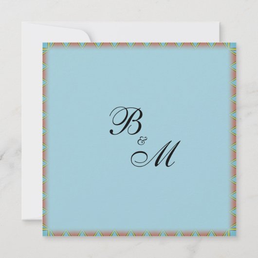 Aztec Wedding Einladung (Rückseite)