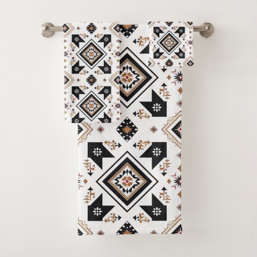 Aztec Western Pattern Badhandtuch Set (Insitu)